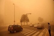 طوفان گردوخاک در استان الانبار عراق + فیلم